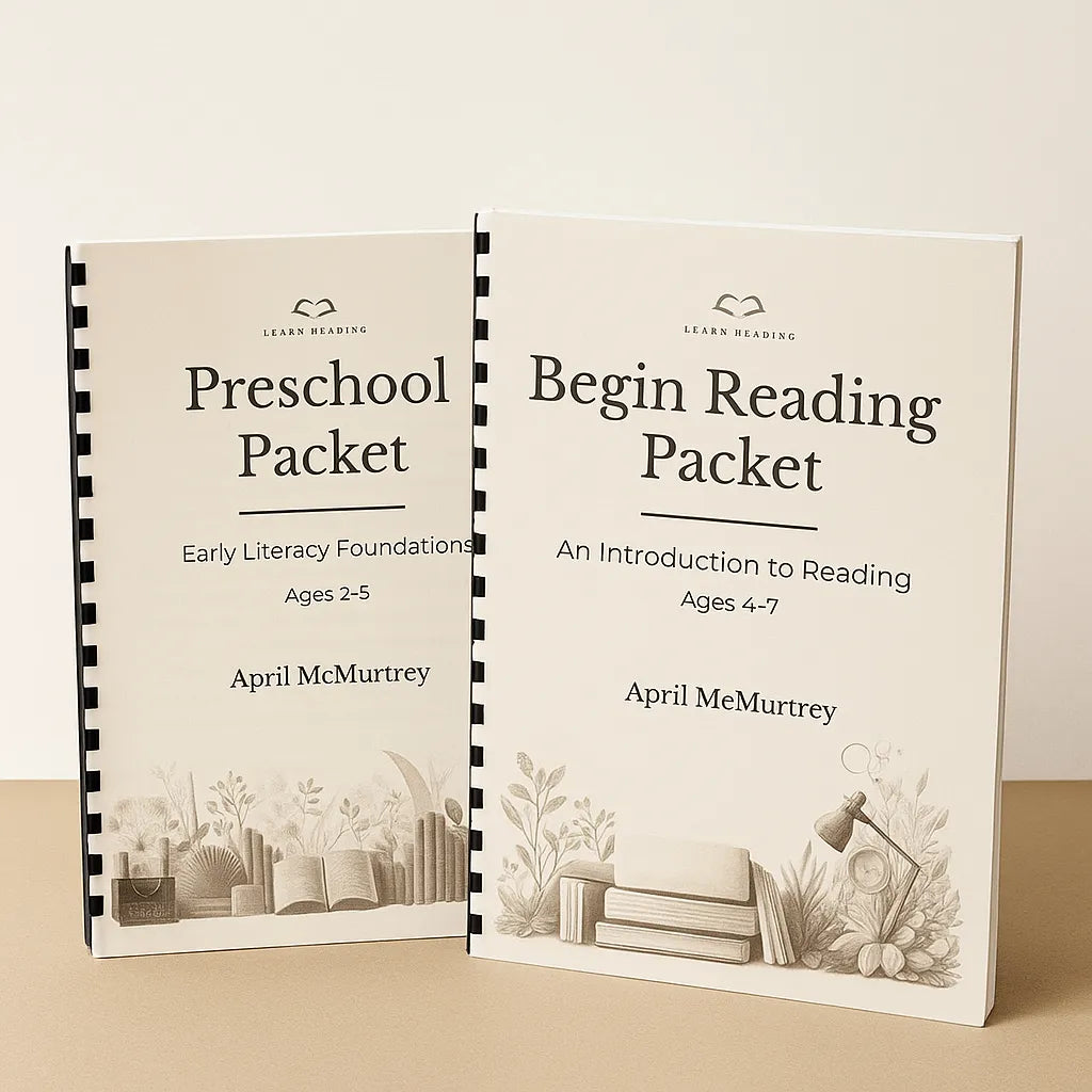 Preschool Packet and Begin Reading Bundle (50% OFF)