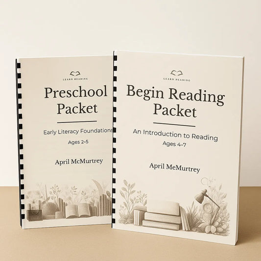 Preschool Packet and Begin Reading Bundle (50% OFF)