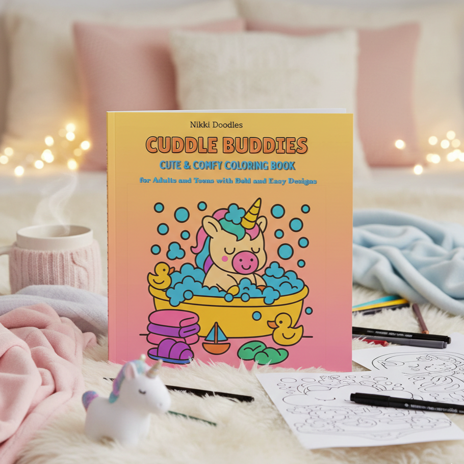 Cuddle Buddies Cute & Comfy Coloring Book