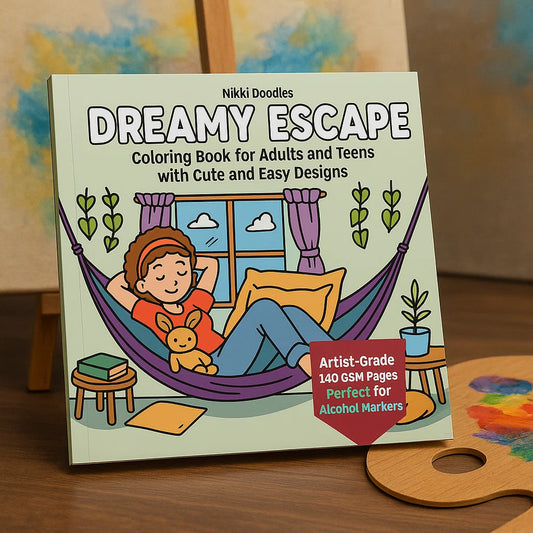 Dreamy Escape: Coloring Book for Adults (50% OFF)