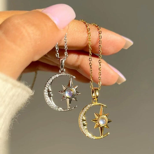 Moonlit Star Pendant Necklace