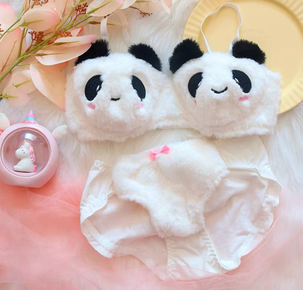 Panda Plush Comfort Set