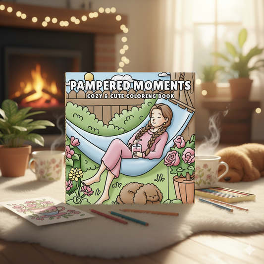 Pampered Moments Cozy & Cute Coloring Book